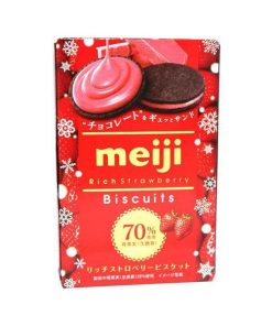 Alternative view of Galletas rellenas de fresa 99g MEIJI